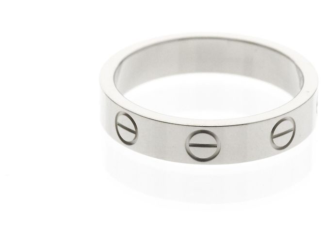 Cartier Mini Love Ring aus Weißgold Silber - Ansicht 2