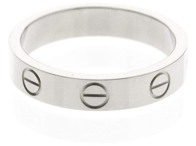 Cartier Mini Love Ring aus Weißgold Silber - Ansicht 3
