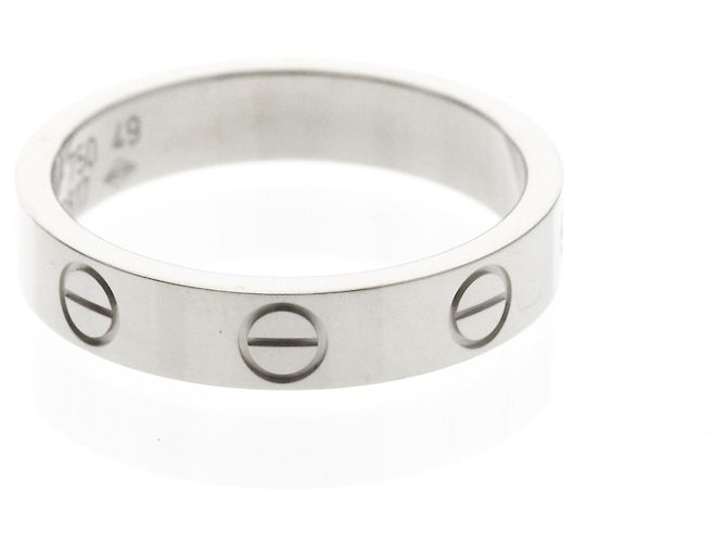 Cartier Mini Love Ring aus Weißgold Silber - Ansicht 4