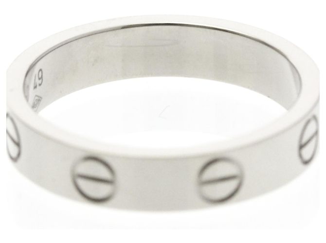 Cartier Mini Love Ring aus Weißgold Silber - Ansicht 8