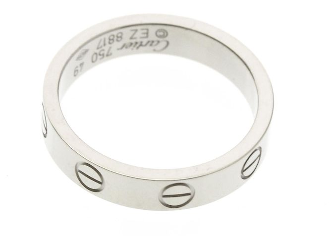 Cartier Mini Love Ring aus Weißgold Silber - Ansicht 9
