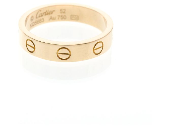 Cartier Mini Love Ring aus Roségold mit Diamant Golden - Ansicht 2