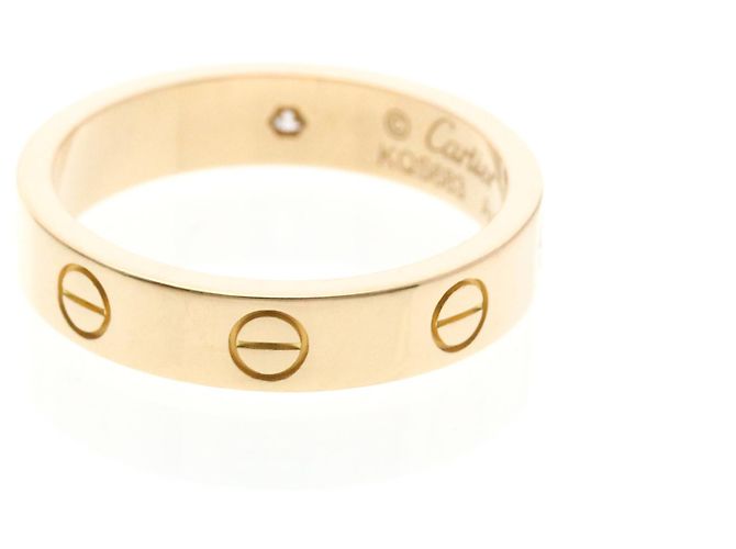 Cartier Mini Love Ring aus Roségold mit Diamant Golden - Ansicht 3