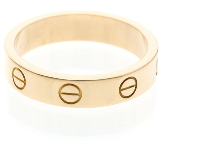 Cartier Mini Love Ring aus Roségold mit Diamant Golden - Ansicht 4