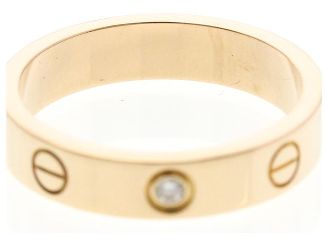 Cartier Mini Love Ring aus Roségold mit Diamant Golden - Ansicht 5