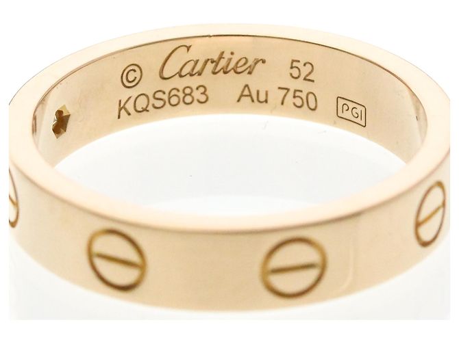 Cartier Mini Love Ring aus Roségold mit Diamant Golden - Ansicht 6