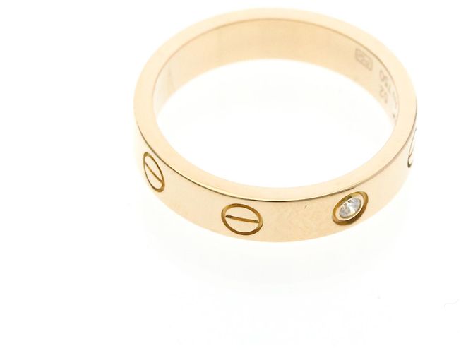 Cartier Mini Love Ring aus Roségold mit Diamant Golden - Ansicht 9
