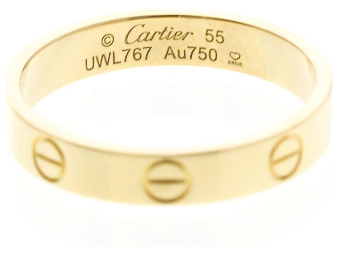 Anello Mini Love di Cartier in oro giallo 18K D'oro - vista 5
