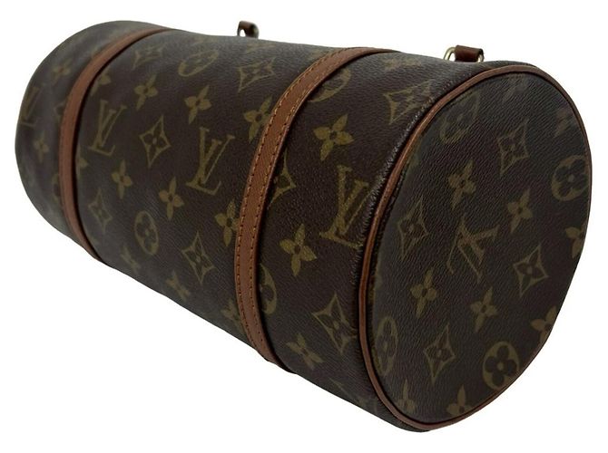 Louis Vuitton Papillon Mini Boston Tasche aus Leder Braun - Ansicht 8