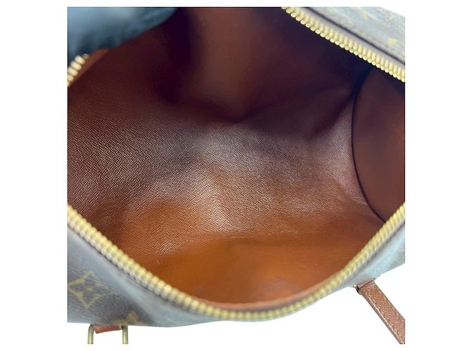 Louis Vuitton Papillon Mini Boston Tasche aus Leder Braun - Ansicht 9