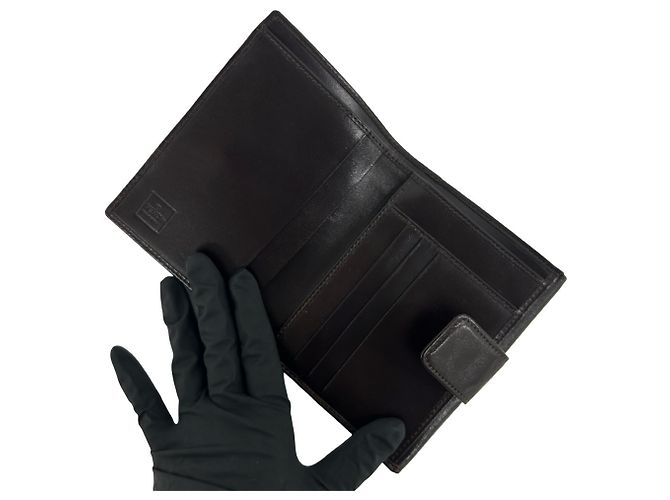 Fendi Vintage Zucca FF Pattern Bi-Fold Wallet Brown Black - view 7