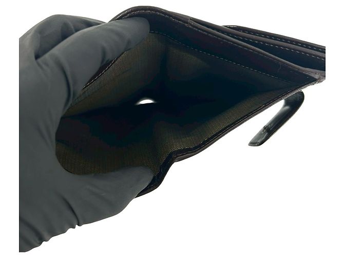 Fendi Vintage Zucca FF Pattern Bi-Fold Wallet Brown Black - view 8