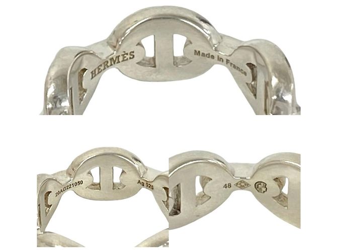 Hermès HERMES Chaine d'Ancre Enchainée PM Sterling Silver 925 Ring Silber - Ansicht 3