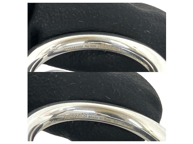 Ring Hermès Anello Echappé HERMES in argento sterling - vista 3