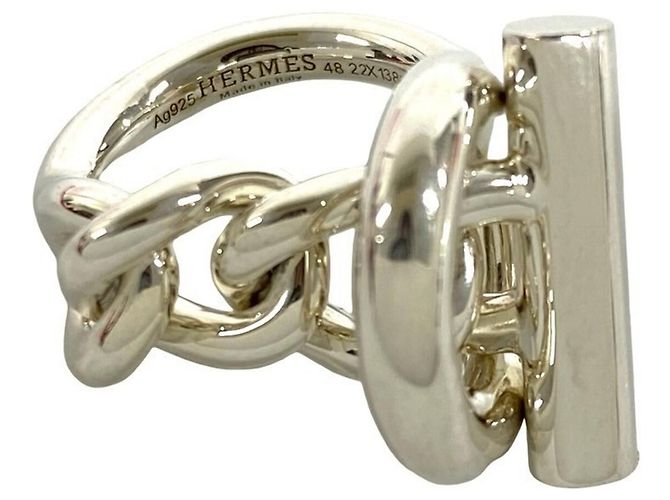 Ring Hermès Anello Croisette in argento sterling 925 Hermes - vista 3