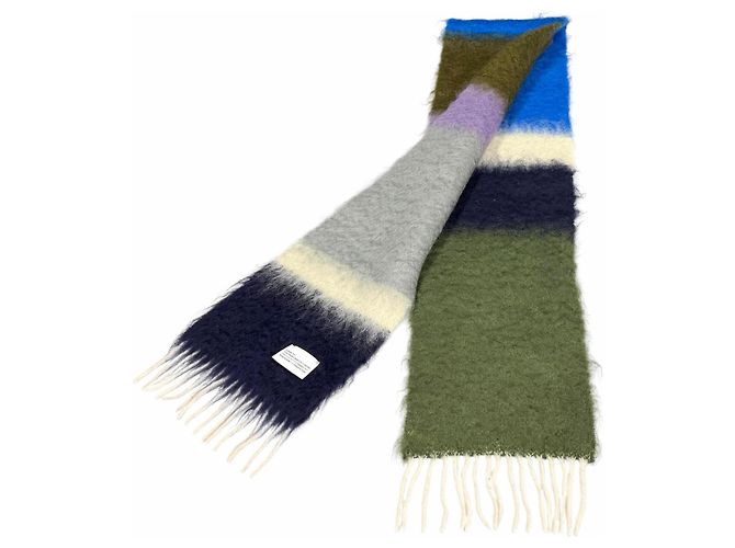 Stola Loewe in misto lana e mohair multicolore - vista 2