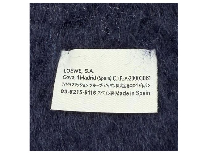 Stola Loewe in misto lana e mohair multicolore - vista 6