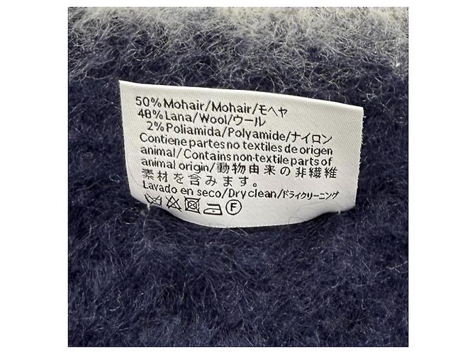 Stola Loewe in misto lana e mohair multicolore - vista 7
