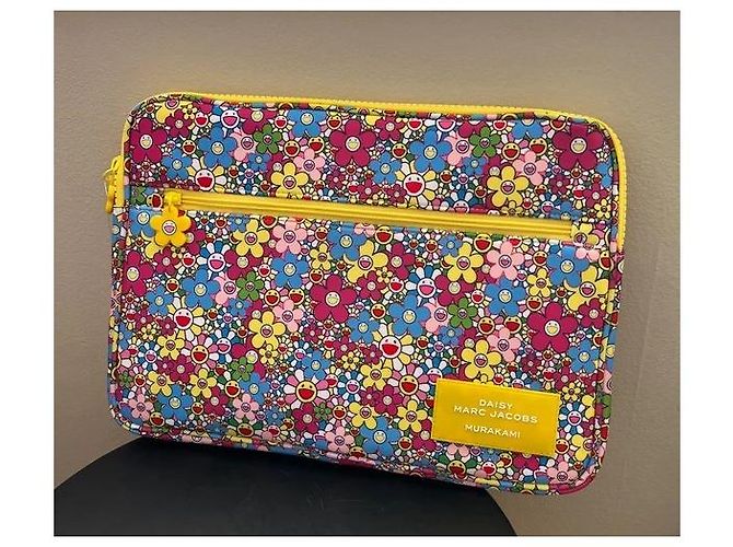 Custodia Laptop Marc Jacobs x Takashi Murakami Daisy Multicolore - vista 10