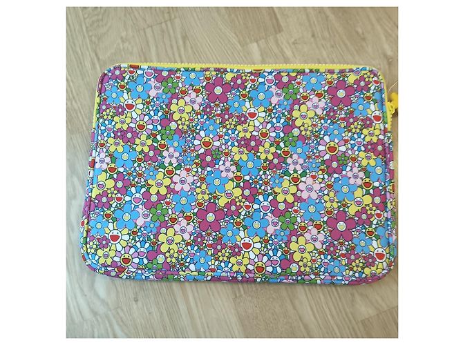 Custodia Laptop Marc Jacobs x Takashi Murakami Daisy Multicolore - vista 5