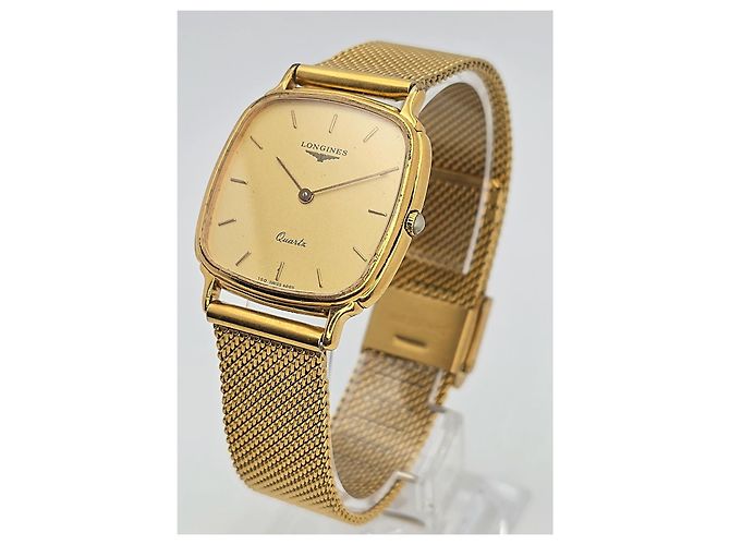 Relógio Longines de Quartzo Dourado Quadrado - vista 2
