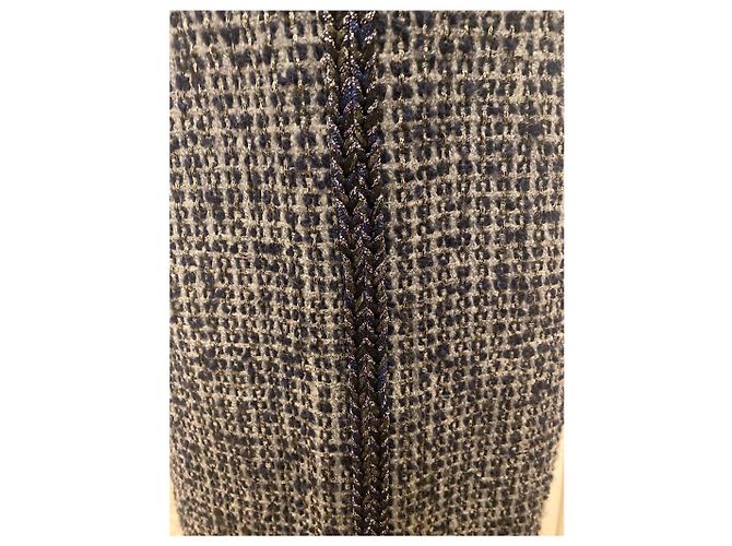 Abito in tweed blu Chanel - vista 4