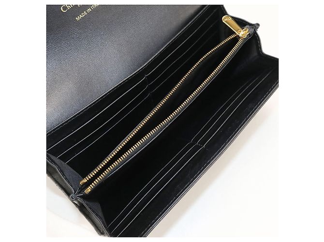 Christian Dior Bi-Fold Long Wallet in Schwarz - Ansicht 4