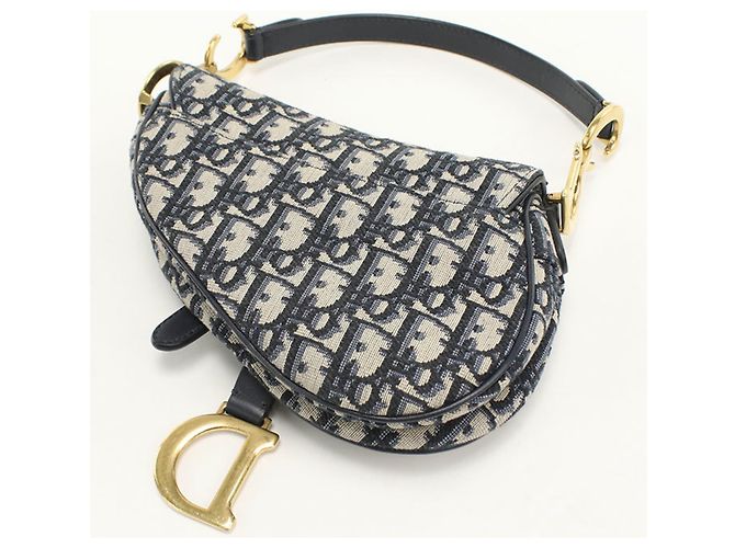 Borsa Christian Dior DIOR Mini Saddle Blu navy - vista 2