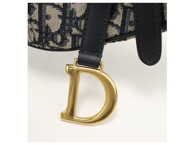 Borsa Christian Dior DIOR Mini Saddle Blu navy - vista 4