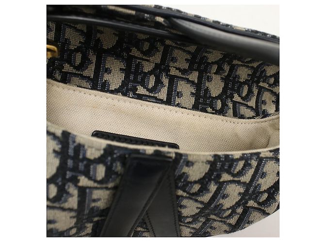 Borsa Christian Dior DIOR Mini Saddle Blu navy - vista 5
