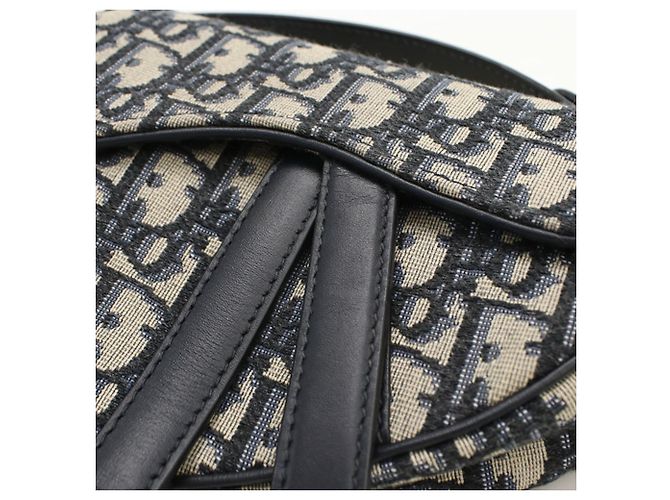 Borsa Christian Dior DIOR Mini Saddle Blu navy - vista 6