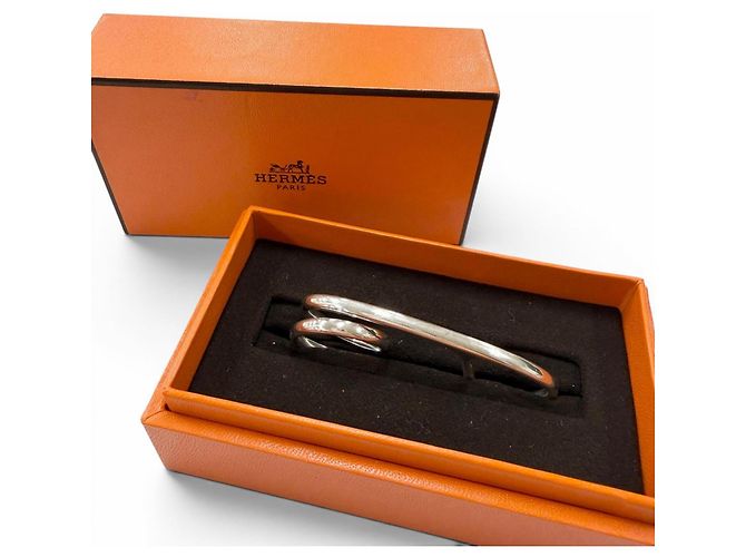 Ring Hermès Anello HERMES Chaine d'Ancre Punk Triple Band Argento - vista 2
