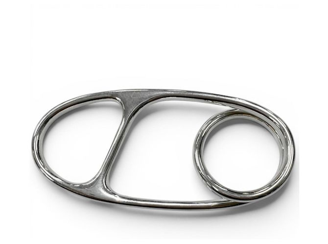 Ring Hermès Anello HERMES Chaine d'Ancre Punk Triple Band Argento - vista 3