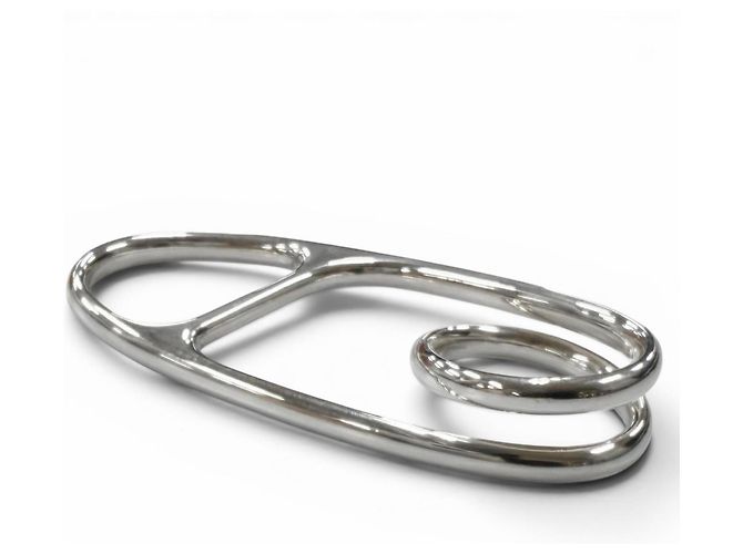 Ring Hermès Anello HERMES Chaine d'Ancre Punk Triple Band Argento - vista 4