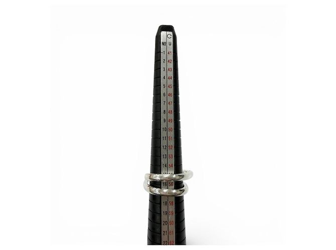 Ring Hermès Anello HERMES Chaine d'Ancre Punk Triple Band Argento - vista 6