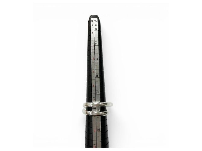 Ring Hermès Anello HERMES Chaine d'Ancre Punk Triple Band Argento - vista 7