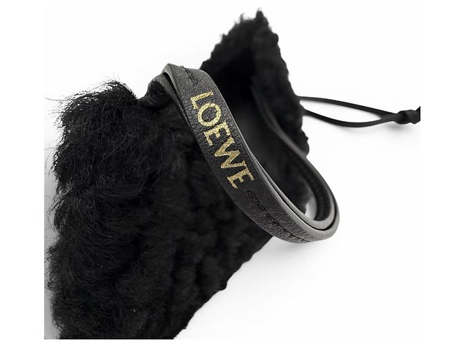 Borsa Loewe Puzzle Fold Charm Nero - vista 7
