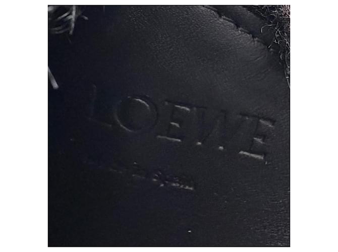 Borsa Loewe Puzzle Fold Charm Nero - vista 8