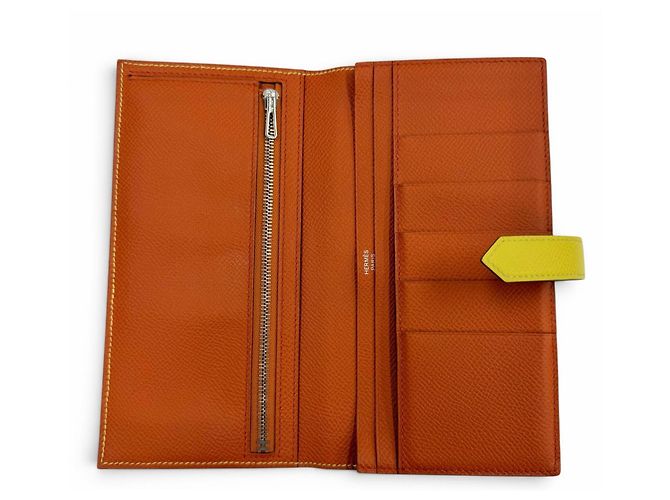 Hermès Bearn Soufflé Verso Long Wallet Golden - Ansicht 6