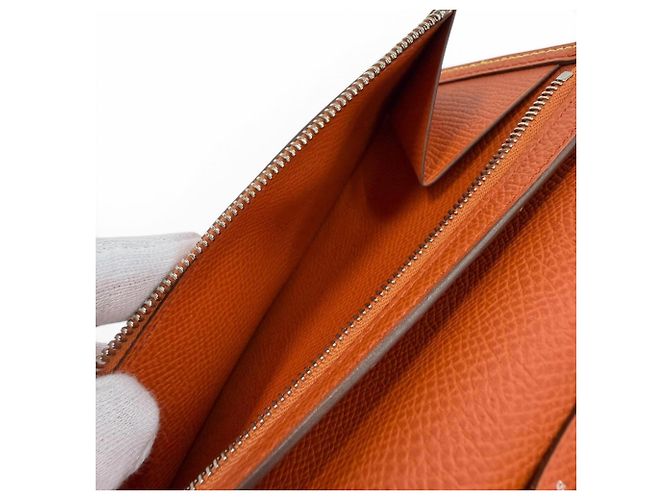 Hermès Bearn Soufflé Verso Long Wallet Golden - Ansicht 7