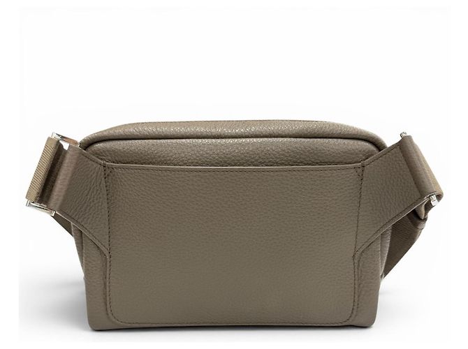 Prada Schultertasche aus Vitello Daino Leder Grau - Ansicht 3