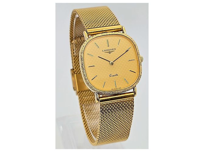 Montre Longines Quartz Plaqué Or Doré - vue 3