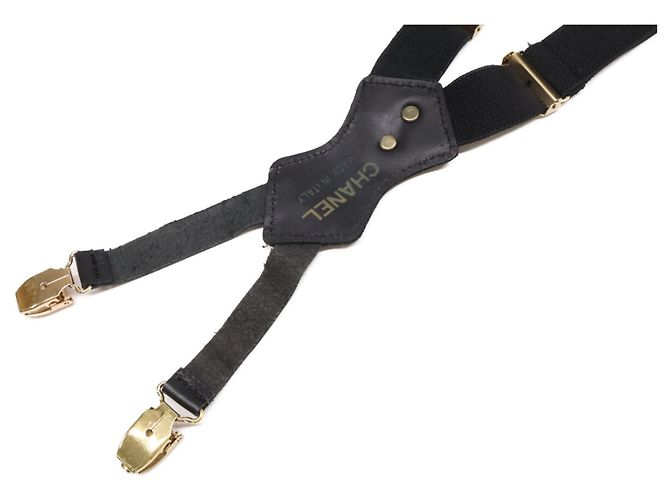 Liguero Chanel Coco Mark Negro Dorado - vista 5