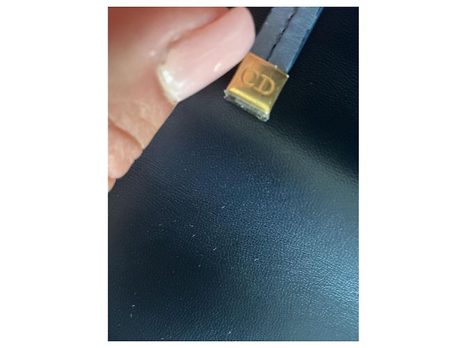 Borsa Dior Caro in pelle blu degradé - vista 17