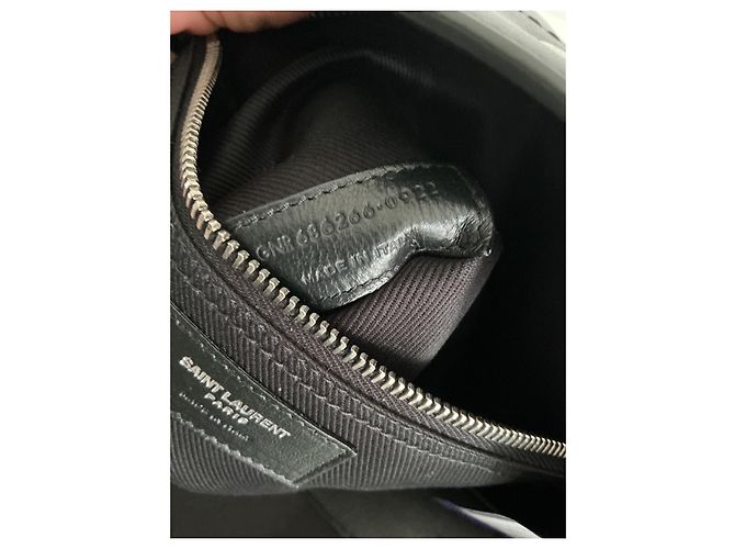 Saint Laurent Rive Gauche Borsa Tote in Pelle Nera Nero - vista 14