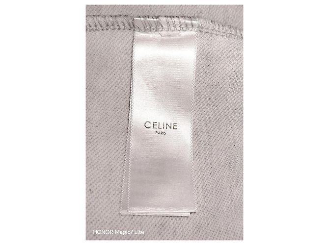 Pantalones de chándal Céline de algodón gris - vista 7