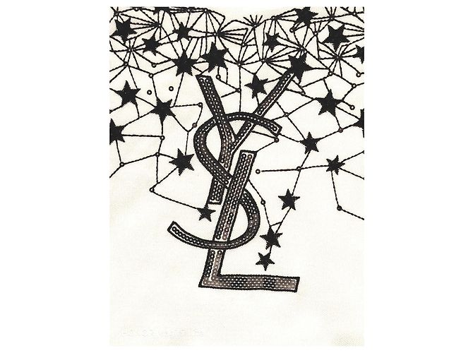 Saint Laurent YSL Constellation T-Shirt Schwarz Weiß - Ansicht 6