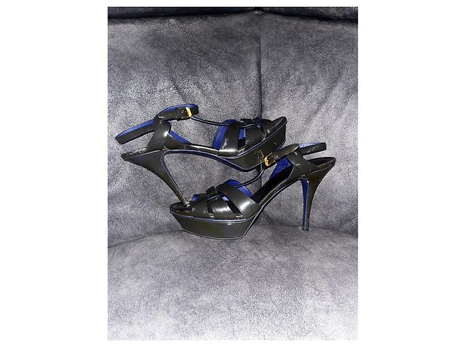 Saint Laurent Sandali Tribute Nero - vista 4