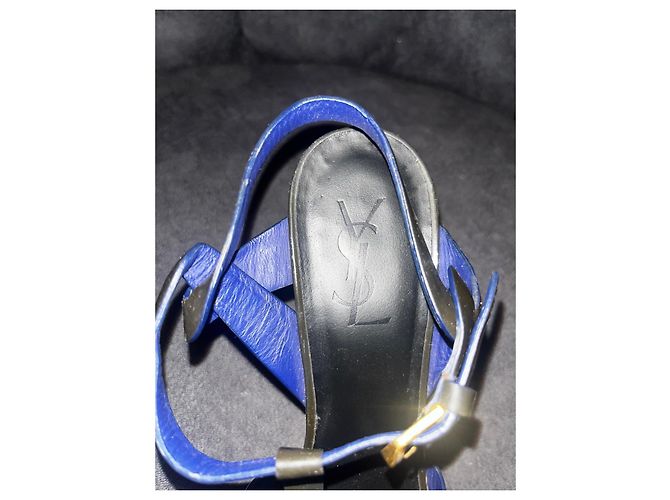 Saint Laurent Sandali Tribute Nero - vista 6