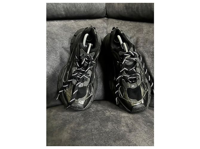 Balenciaga Triple S Sneakers Nere Nero - vista 2